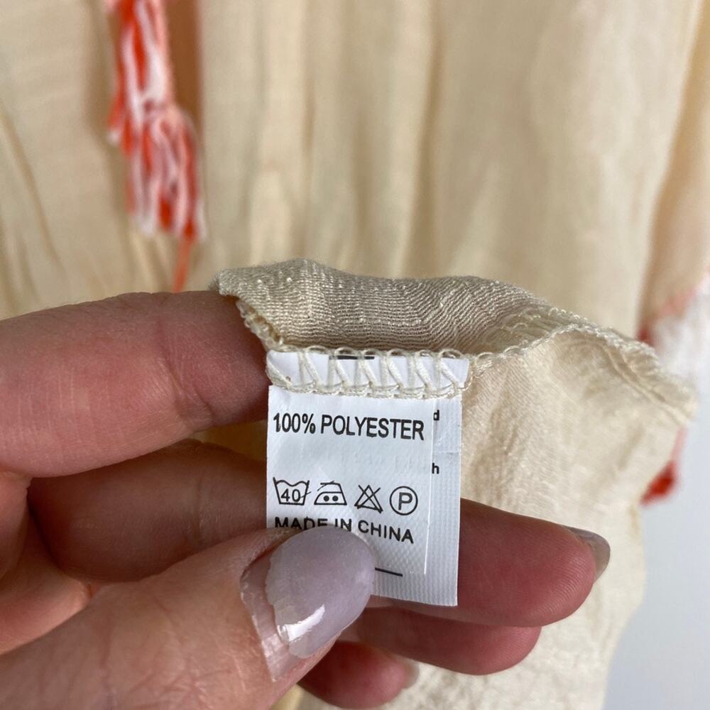 NWT Women's Crochet Popover Cover-Up Dress Tunic One Size - Picture 4 of 7